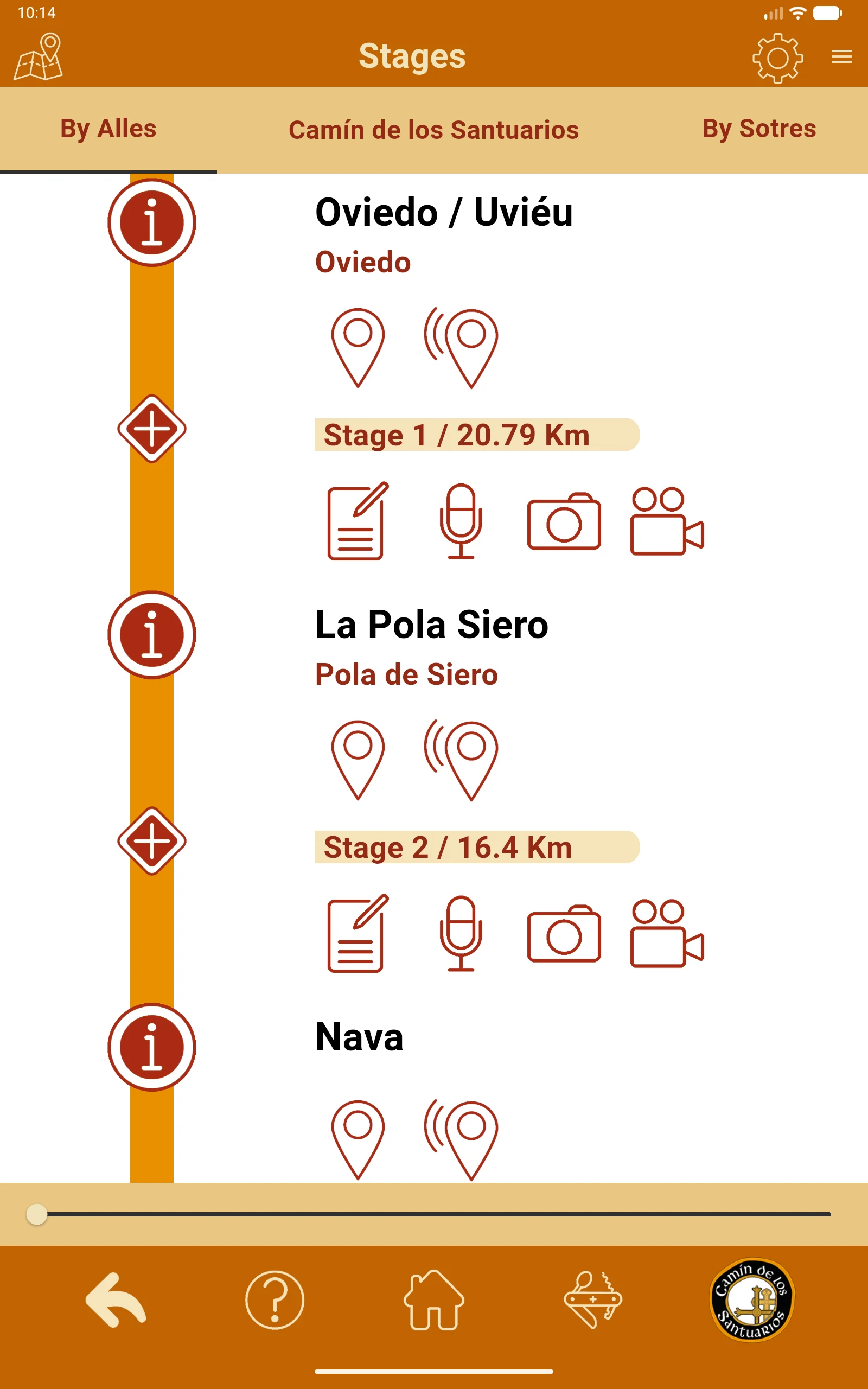 Camin de los Santuarios screenshot