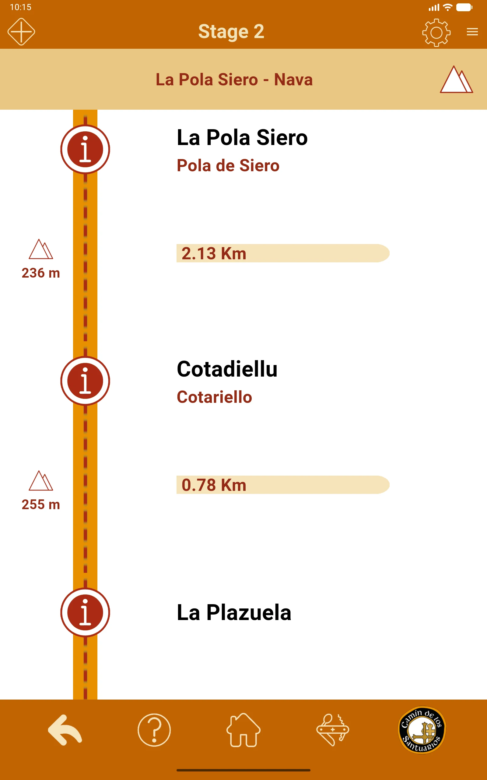 Camin de los Santuarios screenshot